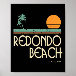 Affiche Vintage Redondo Beach Californie
