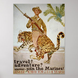 Affiche Vintage Rejoignez l'affiche des Marines