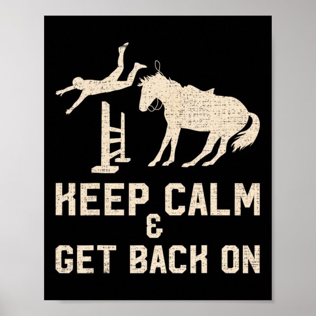 Affiche Vintage Restez Calme Et Revenez Sur (Devant)