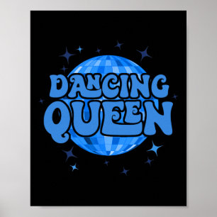 Affiche Vintage Retro Dancing Queens Bachelorette Party Ma