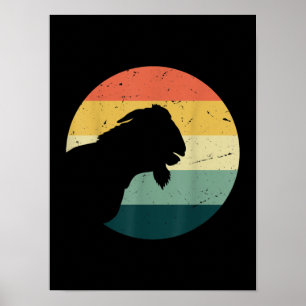 Affiche Vintage Retro Funny Animal Lover Goat Fermier Toxi