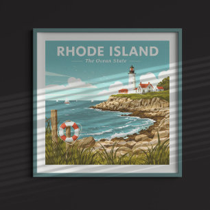 Affiche Vintage Rhode
