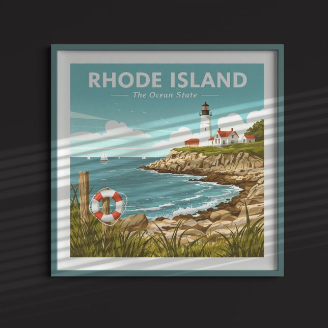 Affiche Vintage Rhode (Créateur téléchargé)