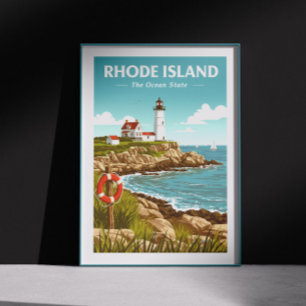 Affiche Vintage Rhode