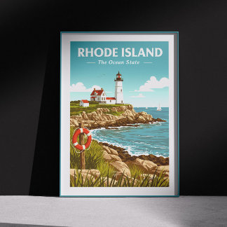 Affiche Vintage Rhode