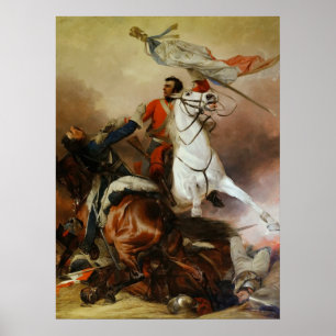 Affiche Vintage Richard Ansdell Le Combat Pour Le Standard