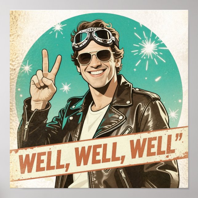 Affiche Vintage Rock & Roll Bien Bien Bien (Devant)