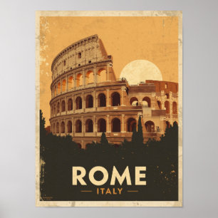 Affiche Vintage Rome Travel