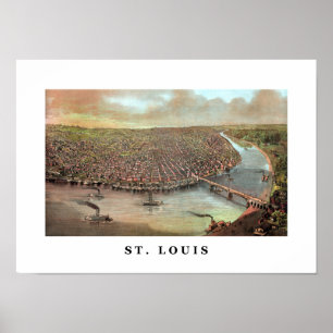 Affiche Vintage Saint Louis Missouri