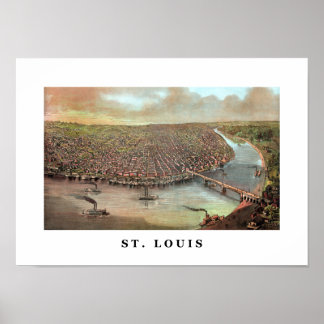 Affiche Vintage Saint Louis Missouri