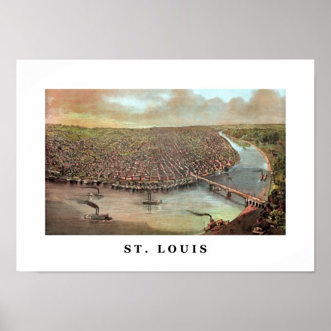 Affiche Vintage Saint Louis Missouri (Devant)