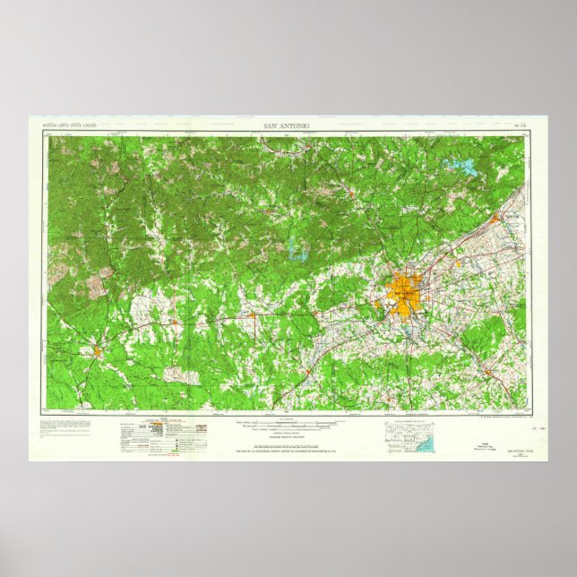 Affiche Vintage San Antonio TX Topo (Devant)