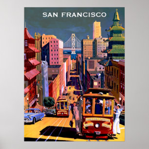 Affiche Vintage San Francisco - Voyage Retro