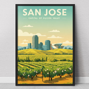 Affiche Vintage San Jose