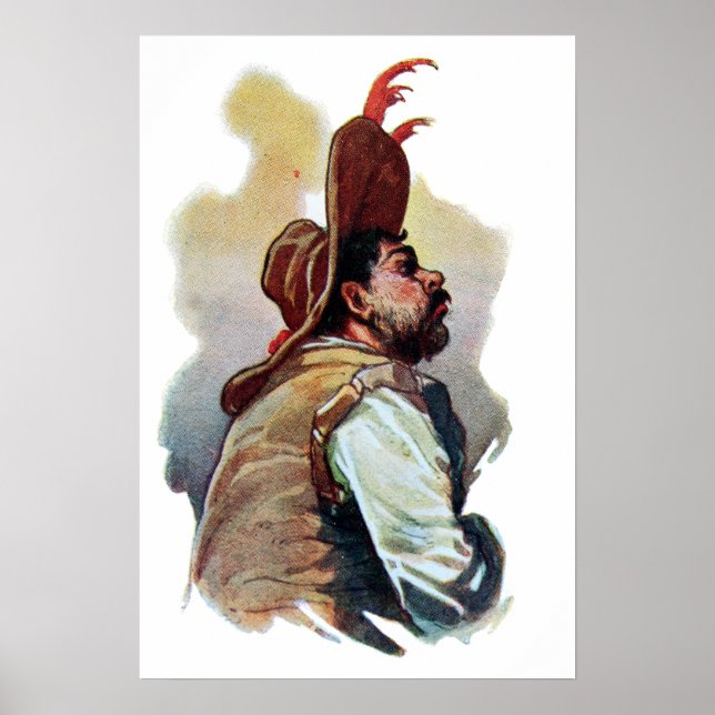 Affiche Vintage Sancho Panza Don Quixote (Devant)
