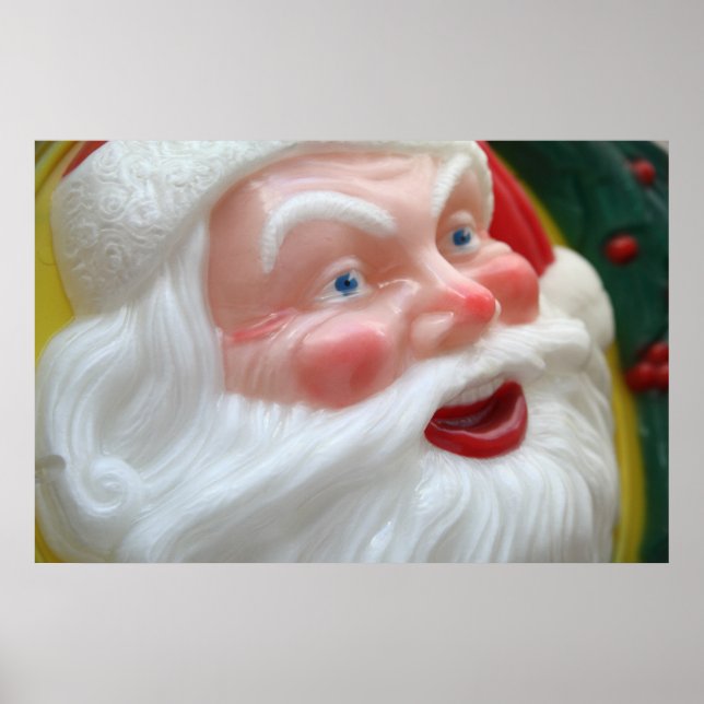 Affiche Vintage Santa Claus face (Devant)