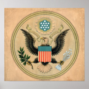 Affiche Vintage Seal of the United States of America