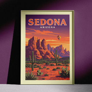 Affiche Vintage Sedona Arizona