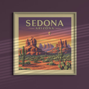 Affiche Vintage Sedona Arizona