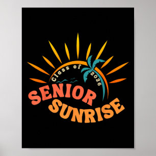 Affiche Vintage Senior Sunrise 2026 Aînés De Cl Graduati