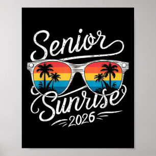 Affiche Vintage Senior Sunrise 2026 Aînés De Cl Graduati