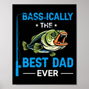 Affiche Vintage Sically Meilleur Papa Pêcheur Fête des Pèr