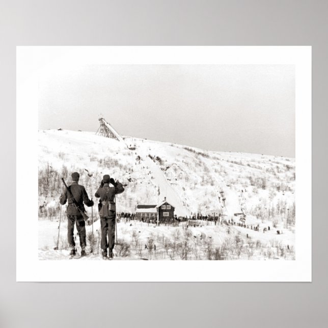 Affiche Vintage ski iamge, Security patrol (Devant)