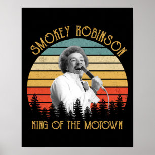 Affiche Vintage Smokey Robinson Le Roi De Motown
