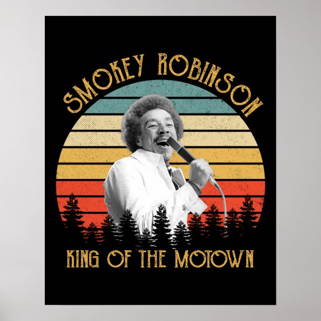 Affiche Vintage Smokey Robinson Le Roi De Motown (Devant)