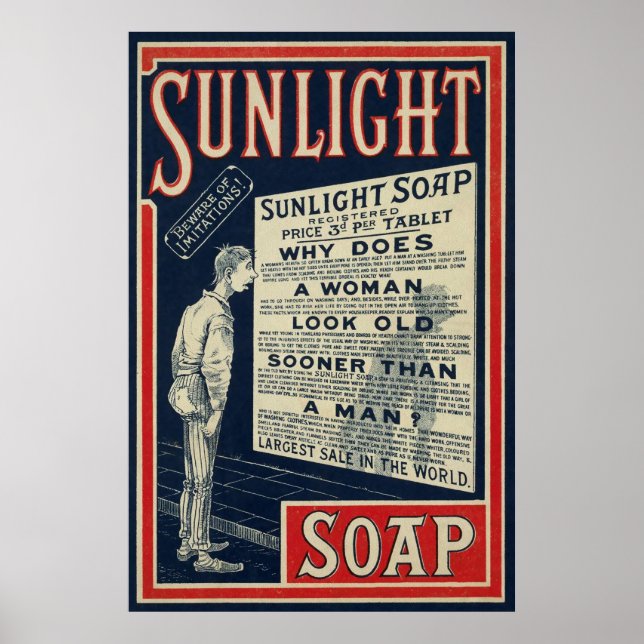 Affiche Vintage Soap Advertisement (Devant)