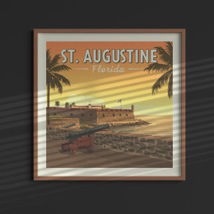 Affiche Vintage St Augustine Floride