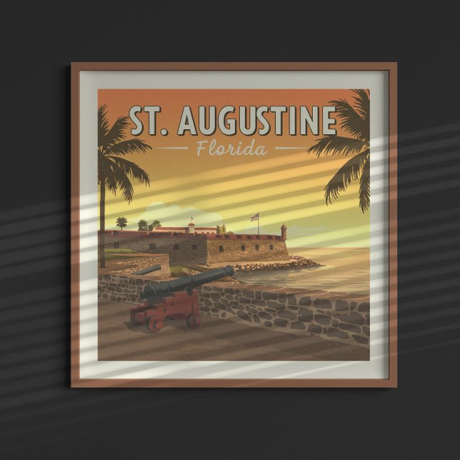 Affiche Vintage St Augustine Floride (Créateur téléchargé)
