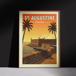 Affiche Vintage St Augustine Floride