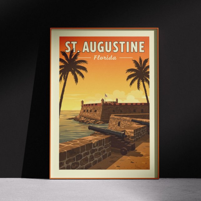 Affiche Vintage St Augustine Floride (Créateur téléchargé)