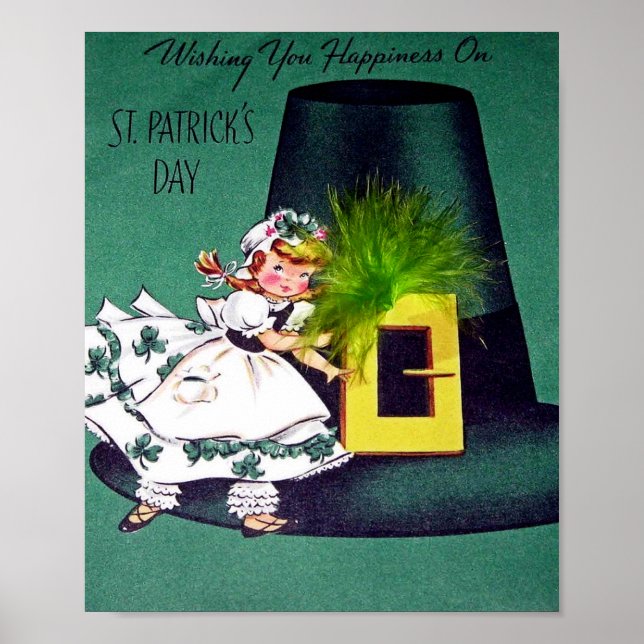 Affiche Vintage St Patrick's Day (Devant)