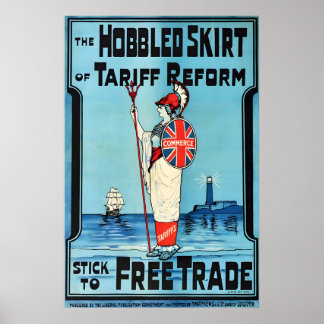Affiche Vintage Stick to Free Trade Liberals Election