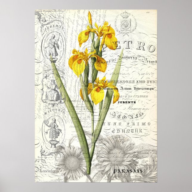 Affiche Vintage Style Collage (Devant)