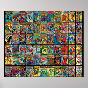 Affiche Vintage Superhero Comic Collection Motif 3