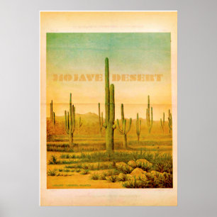 Affiche Vintage sur les voyages dans le désert de