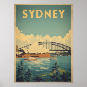 Affiche Vintage Sydney Travel