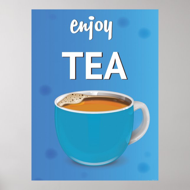Affiche vintage Tasse de Thé (Devant)