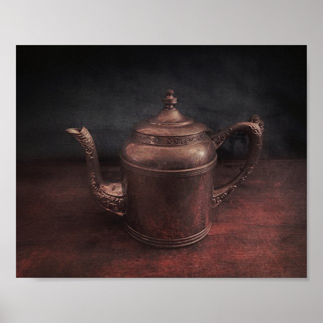 Affiche Vintage Teapot Print (Devant)
