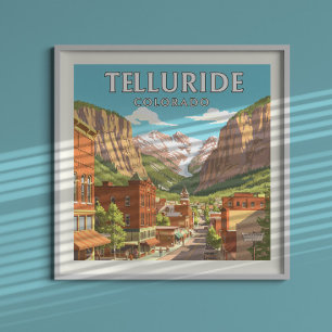 Affiche Vintage Telluride Colorado