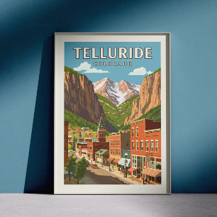 Affiche Vintage Telluride Colorado