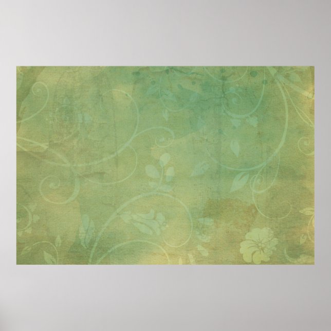 Affiche Vintage texture verte (Devant)