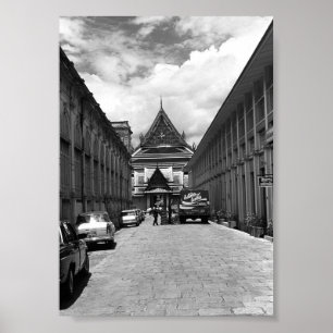 Affiche Vintage Thaïlande Bangkok Palais Royal