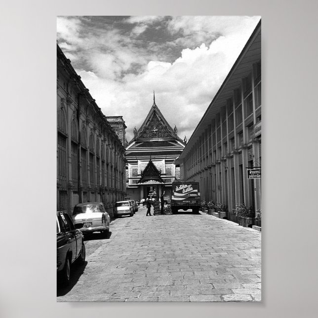 Affiche Vintage Thaïlande Bangkok Palais Royal (Devant)