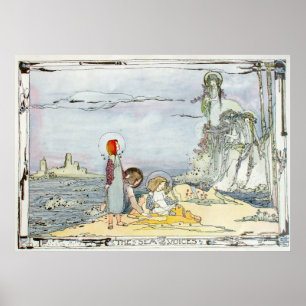 Affiche Vintage "The Sea Voices" par Jessie M. King