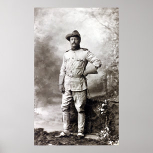 Affiche Vintage Theodore Roosevelt Rough Riders