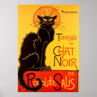Vintage Tournee de Conversation Noir - Chat noir